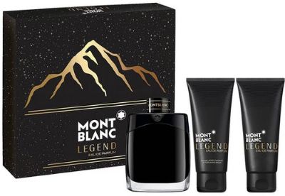 מארז מונט בלאנק לג'נד בושם א.ד.פ 100 מל גל רחצה 100 מל ואפטר שייב 100 מל.